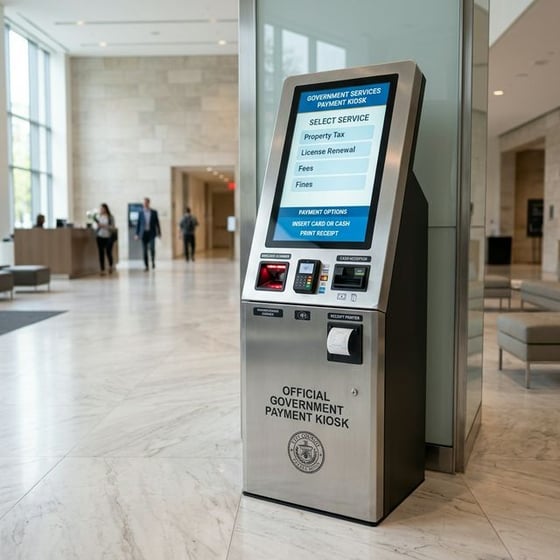 KioskPayStation kiosk close-up