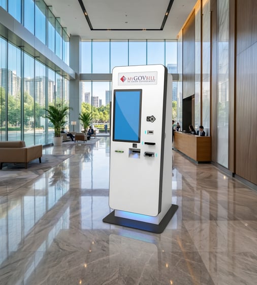KioskPayStation self-service payment kiosk in a government office